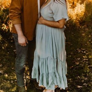 Storia Light Blue Maxi Dress